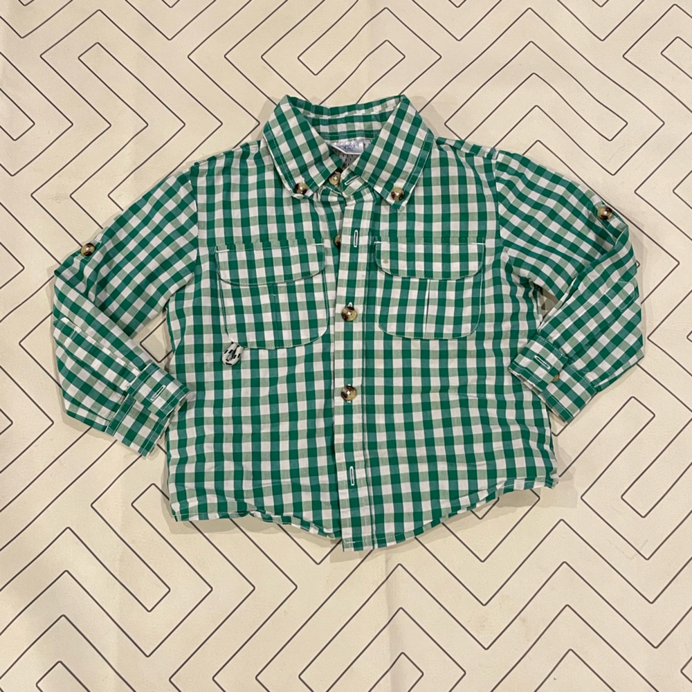 Prodoh Checkered Button Down Fishing Shirt